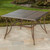55" 11 Pc. Beautiful Bronze Colored Aluminum Outdoor Patio Bar Table Set with Umbrella