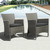 9-Piece Brown Ralph Teak Square Outdoor Patio Dining Set 59" - Gray Cushions