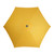 7.5' Outdoor Patio Market Umbrella with Hand Crank, Mustard Yellow