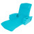 69" Tropical Teal Soft Adjustable Recliner Swimming Pool Lounge Chair