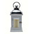 13" White and Silver Rustic Barn Wooden Carriage LED Lantern - Battery Operated