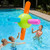 58" Vibrantly Colored Aqua Atom Inflatable Swimming Pool Toy