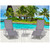 3 Piece Crema 2 Position Lounge Chairs and Table Outdoors Patio Set