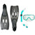 19" Green Reef Diver Teen Adult Pro Scuba Snorkeling Swimming Pool Small Set
