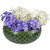 7" Emerald Green and Black Textured Diamond Pattern Decorative Bowl Planter
