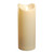 9" Plain White Luminous Ivory Flame Less LED Candle with Timer