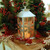 13.25" Metallic Silver Snowflake Lantern with Battery Operated Amber LED Candle