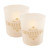 Set of 2 Gold Gratitude Battery Operated LED Candles 3.75"