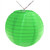 Set of 10 Lime Green Battery Operated String Lights with Nylon Lanterns - LED 14'