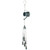 Set of 2 Distress Finished Sky Blue Watering Cab Wind Chime with Chimes 23