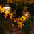10-Count 11' White Metal Edison-Style Hanging Electric Cafe String Incandescent Lights