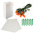 Set of 10 Orange Electric Plastic Luminaria Lantern Kits 10.5"