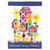 Bird House and Flowers "Welcome to our Home" Garden Flag 13" x 18"