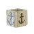 2.75" Wooden Anchor Print and Cutout Tealight Candle Holder