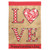 Red, White and Black Happy Valentine's Day Love Garden Flag 13" x 18"