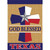 Brown, Blue and Red Texas Theme Garden Flag 13" x 18"