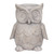 11" Magnesium and Fiber Gray Colored Owl Outdoor Planter