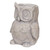 11" Magnesium and Fiber Gray Colored Owl Outdoor Planter