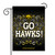 18" x 13" Black and White College Iowa Hawkeyes Outdoor Garden Flag