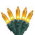 4' x 6' Opaque Gold Mini Net Style Christmas Lights - Green Wire