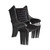 19pc Black Dining and Chaise Lounge Patio Furniture Sets