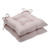 Set of 2 Pink Textured Solid Outdoor Patio Tufted Iron Seat Cushion 19"