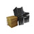 15pc Black and Brown Dining, Bar and Chaise Lounge Patio Furniture Sets with Cushions