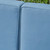 9-Piece Brown Contemporary Outdoor Furniture Patio Sectional Sofa Set - Blue Cushions