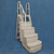 36" Smart Step Above Ground Swimming Pool Ladder Attachment - Taupe