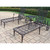 11pc Black and Beige Bar, Swivel Bar Stools, Bar and Chaise Lounge Patio Furniture Sets