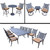 13pc Black Bar Set, Swivel Set and Dining Set