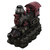 27.5" LED Lighted Red and Black Vintage Locomotive Train Outdoor Garden Water Fountain