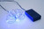 24 Battery Operated Blue LED Multi-Function Christmas Lights - 7.9 ft Green Wire