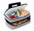 18" Black and White Expandable Hot and Cold Food Carrier