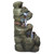 14.5" Rock Fountain Hand Finished Illuminated Outdoor Garden Statue