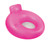 48" Inflatable Neon Frost Pink Pool Lounger with Headrest