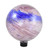 10" Dusky Rose Pink and Blue Swirled Glass Outdoor Patio Garden Gazing Ball