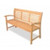 5' Brown Westerly Traditional Style Teak Wood Bench