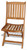 Set of 2 Natural Honey Teak Providence Folding Chairs Without Arms 37"
