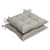 Set of 2 Taupe and White Outdoor Patio Chair Cushions 19"