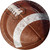 Club Pack of 96 Football Tailgating Round Party Luncheon Paper Plates 7"