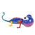 13.5" Vibrant Multi-Color Distressed Finished Gecko Outdoor Patio Garden Figure