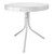 20" White Retro Outdoor Patio Tulip Side Table