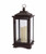 17.75" Sleek and Contemporary Espresso Brown Lantern with LED Flameless Pillar Candle