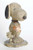 18" Peanuts Snoopy with Flower Bucket Solar Powered Outdoor Garden Statue