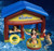 Inflatable Brown and Blue Swimming Pool Boat House Habitat, 76-Inch