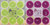 12 Garden Party Purple & Green Hibiscus Scented Tea Light Candle 9-Piece Sets
