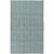 9' x 13' Magical Mazes Turquoise Blue and Granite Gray Outdoor Safe Area Throw Rug