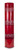 Pack of 2 Elegant Red Solid and Stripped Floor Lantern 33"