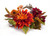 Pack of 2 Red and Burgundy Artificial Floral Dahlia Candle Ring Centerpieces 12"